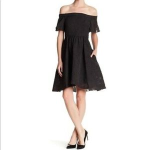 Tibi Floral Cold Shoulder Dress